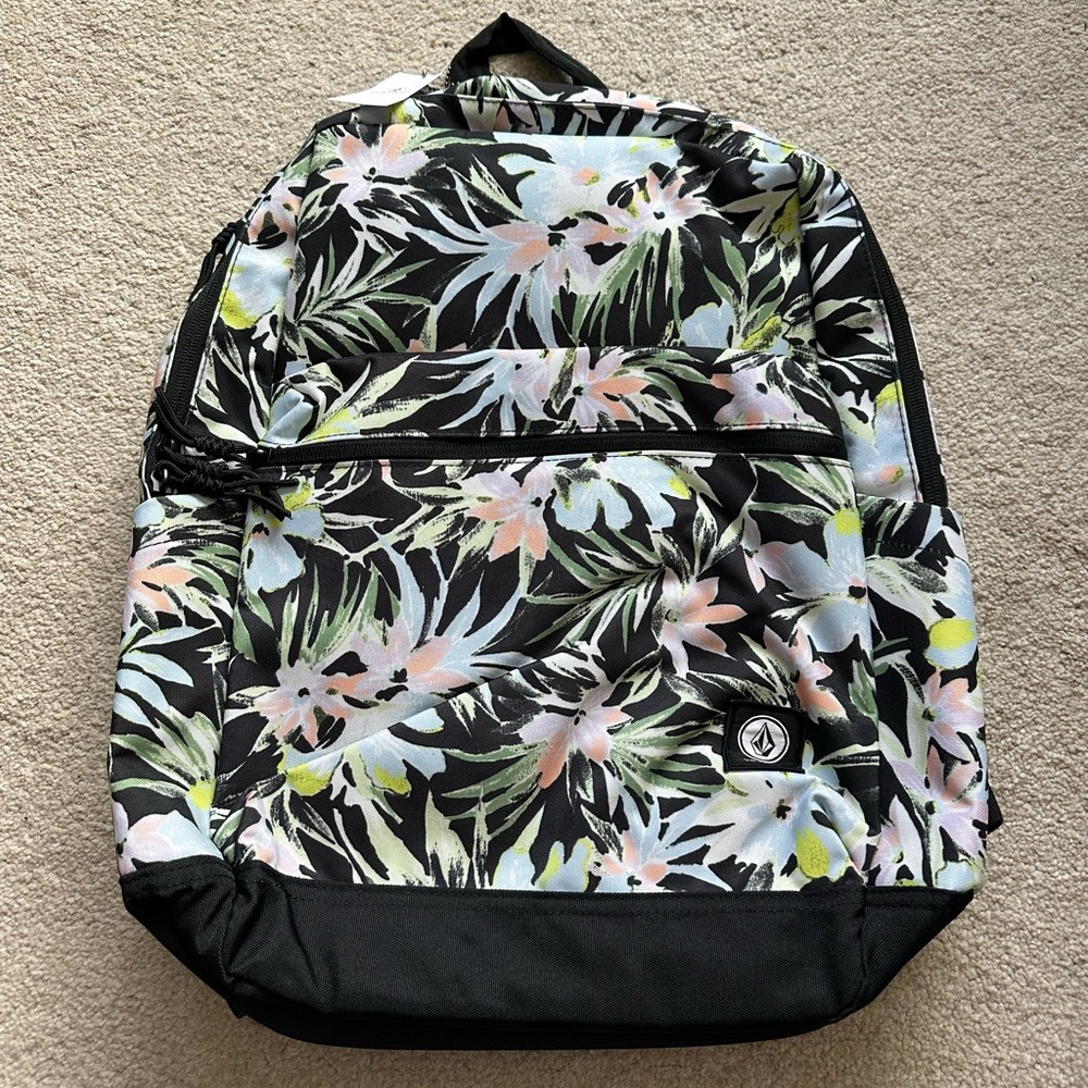 Volcom Floral Backpack New - Picture 3 of 4